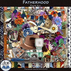 Fatherhood Mega Page Kit by ADB Designs