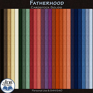 Fatherhood Solid Papers by ADB Designs