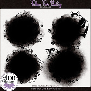 Feline Fur Baby Masks by ADB Designs