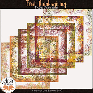 First Thanksgiving Page Borders by ADB Designs