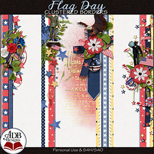 Flag Day Borders by ADB Designs