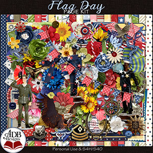 Flag Day Mega Page Kit by ADB Designs