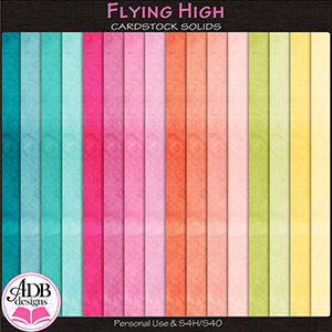 Flying High Solid Papers by ADB Designs