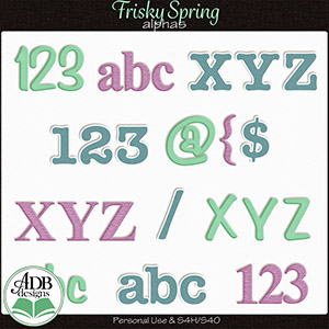 Frisky Spring Alphas by ADB Designs