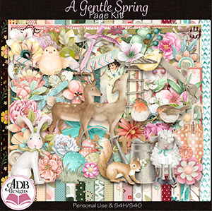 A Gentle Spring Page Kit by ADB Designs