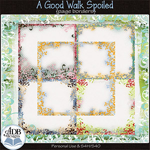 A Good Walk Spoiled Page Borders by ADB Designs