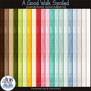 A Good Walk Spoiled Solid Papers by ADB Designs