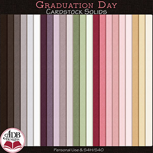 Graduation Day Cardstock Solids by ADB Designs