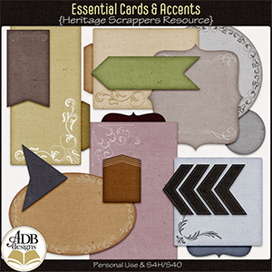 Heritage Resource Essential Cards & Accents by ADB Designs