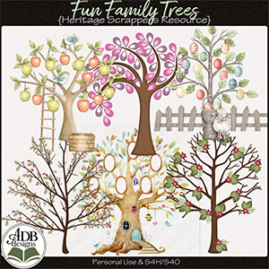 Heritage Resource Fun Family Trees by ADB Designs