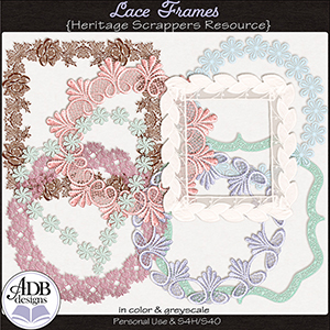 Heritage Resource Lace Frames by ADB Designs