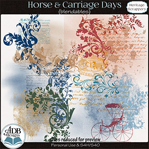 Horse & Carriage Days Blendables by ADB Designs