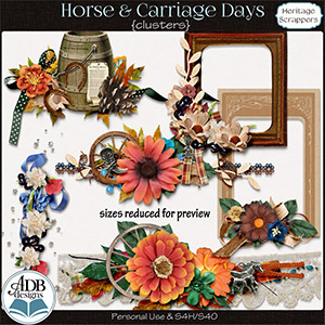 Horse & Carriage Days Clusters by ADB Designs