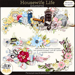 Housewife Life Clusters by ADB Designs