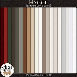 Hygge Solid Papers by ADB Designs