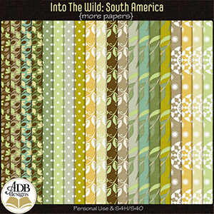 Into The Wild South America More Papers by ADB Designs