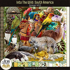 Into The Wild South America Page Kit by ADB Designs