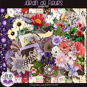 Jardin de Fleurs Page Kit