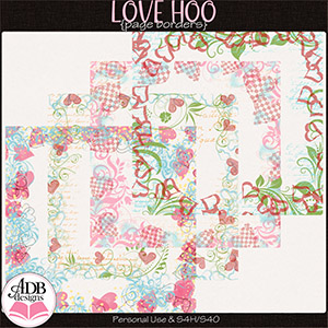 Love Hoo Page Borders by ADB Designs