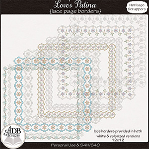 Love's Patina Page Borders by ADB Designs