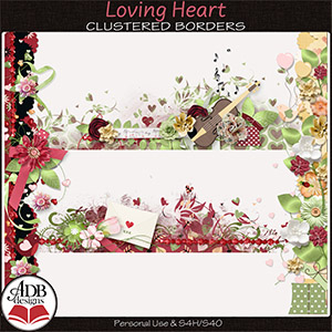 Loving Heart Borders by ADB Designs