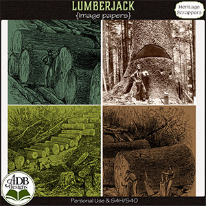 Lumberjack Scenic Papers by ADB Designs