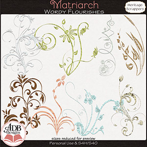 Matriarch Wordy Flourishes by ADB Designs