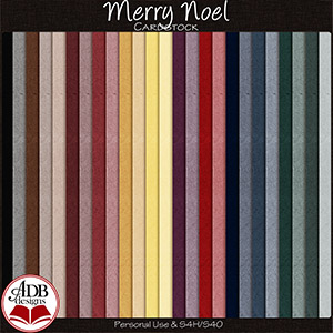 Merry Noel Cardstock Solid Papers by ADB Designs