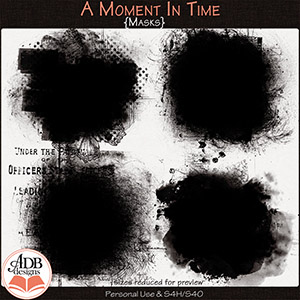 A Moment In Time Masks by ADB Designs