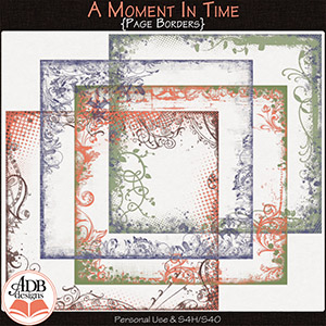 A Moment In Time Page Borders by ADB Designs