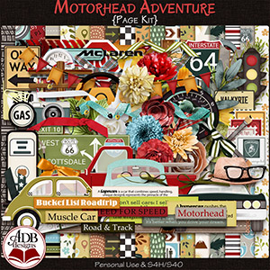 A Motorhead Adventure Page Kit by ADB Designs