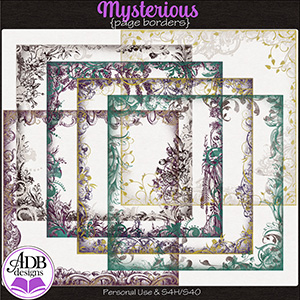 Mysterious Page Borders by ADB Designs