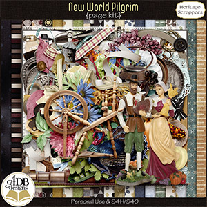 New World Pilgrim Page Kit by ADB Designs