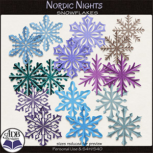 Nordic Nights Snowflakes by ADB Designs