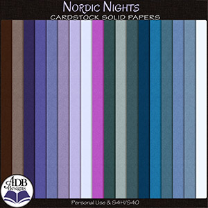 Nordic Nights Solid Papers by ADB Designs