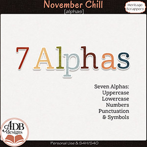 November Chill Alphas by ADB Designs