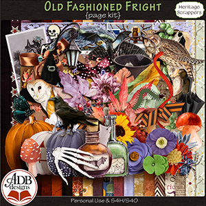 Old Fashioned Fright Heritage Page Kit by ADB Designs