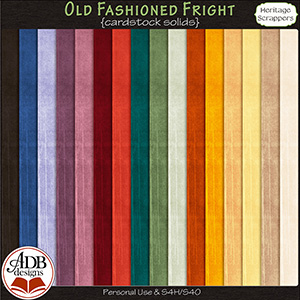 Old Fashioned Fright Heritage Cardstock Solids by ADB Designs