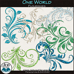 One World Flourishes by ADB Designs