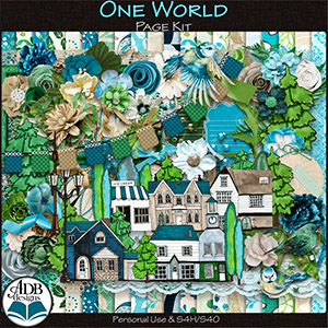 One World Page Kit by ADB Designs