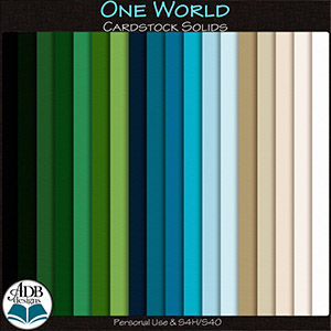 One World Solid Papers by ADB Designs