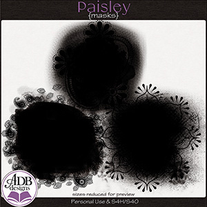 Paisley Masks by ADB Designs