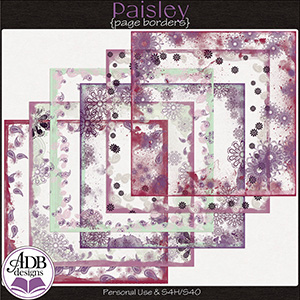 Paisley Page Borders by ADB Designs