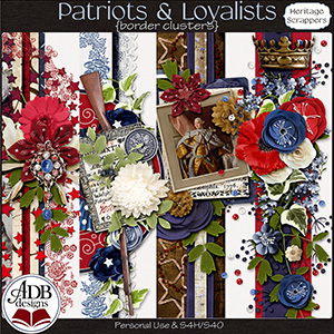 Patriots And Loyalists Border Clusters by ADB Designs