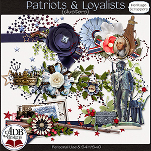 Patriots And Loyalists Accent Clusters by ADB Designs