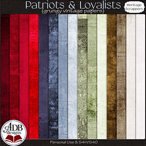 Patriots And Loyalists Grunge Solids by ADB Designs