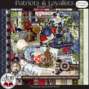 Patriots And Loyalists Page Kit by ADB Designs