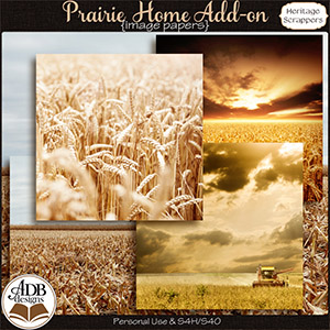 Prairie Home Add-On Photo Papers by ADB Designs