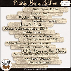 Prairie Home Add-On Informational Tabs by ADB Designs