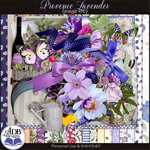 Provence Lavender Page Kit by ADB Designs